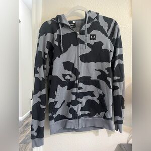 Boys Under Armor Zip-up Camouflage Hoodie